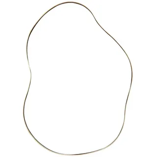 Costway Unregelmäßiger Wandspiegel 78 x 56 cm Beige