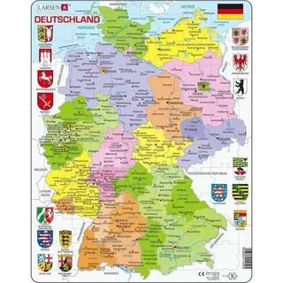 Larsen Puzzle Deutschland (politisch) (Kinderpuzzle)