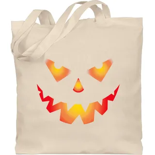 Shirtracer - Baumwolltasche - - Taschen - Halloween Kürbis Gesicht Gruseliger Kürbisgesicht Gruselig Böse - Einheitsgröße
