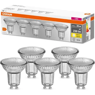 Osram LED Reflektor 4058075157941 2,6 W GU10 warmweiß 5er Pack