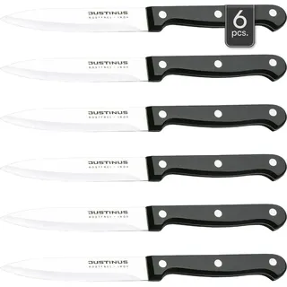 JUSTINUS Allzweckmesser 21,7 cm 6-tlg. Edelstahl Bakelitgriff grau/weiß