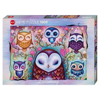 HEYE Puzzle 297688 - Great Big Owl, Dreaming, 1000 Teile -..., 1000 Puzzleteile bunt