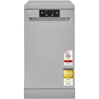 Exquisit GSP9109-451D Standgeschirrspüler (freistehend, 845 mm, Silber)
