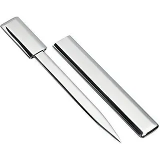 Schmalz Formschöner Brieföffner ERMESINDE mit Gravur aus Metall, inkl. Gravur rechteckig Silber glänzend neu (ohne Gravur)