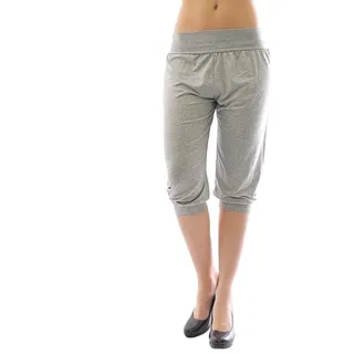 YESET Caprihose Harem Aladin Pump Capri 3/4 Baggy Sommer Falten grau M