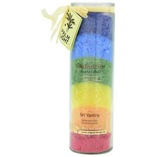 Palm Light Chakra Kerze, Bunt