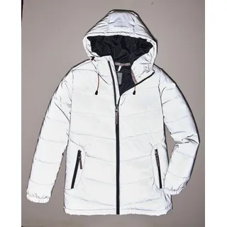 coastguard 19 cg 68 the original brand Coastguard Damen Steppjacke reflektierend mit Kapuze - Gesteppte Jacke unifarben - 42