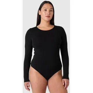 les lunes Langarmbody Schwarz XL