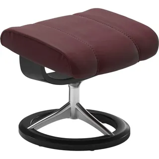 Fußhocker STRESSLESS "Consul", rot (bordeaux batick), B:54cm H:41cm T:39cm, Leder BATICK: BATICK ist ein leicht korrigiertes, durchgefärbtes und genarbtes Möbelleder, bei dem die meisten Unebenheiten und Spuren in der Regel entfernt wurden.;Leder PALOMA: PALOMA ist ein durchgefärbtes Semianilin-Möbelleder mit natürlicher Narbung.;ROHLEDER Stoff Q2 FARON: Ein fester zuverlässiger Bouclé mit einem strukturierten Aussehen und einer komfortablen Oberfläche (100% Polyester im Flor, Grundgewebe: 50% Polyester,