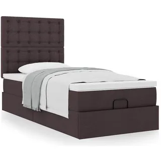vidaXL Ottoman-Bett 80 x 200 cm Dunkelbraun