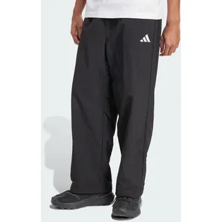 adidas Essential Small Logo Woven Open Hem Hose Schwarz/Weiß S
