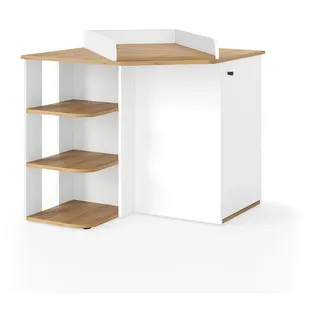 Vicco Wickelkommode, Weiß, Eiche, Holzwerkstoff, 6 Fächer, Rechteckig, 85x77.3x85 cm, Babymöbel, Wickelkommoden & Zubehör, Wickelkommoden