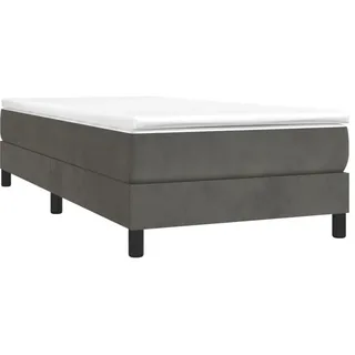 vidaXL Boxspringbettgestell 100 x 200 cm Dunkelgrau