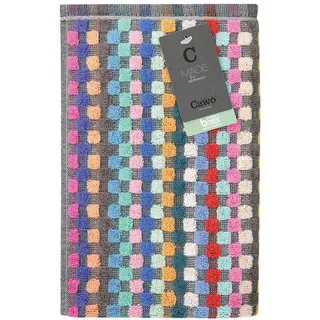 Cawoe Küchenhandtuch, Blau, Gelb, Grün, Rot, Türkis, Pink, Textil, 2-teilig, Karo, 50x50 cm, Oeko-Tex® Standard 100, saugfähig, Aufhängeschlaufe, strapazierfähig, angenehm weich, hochwertige Qualität, schnelltrocknend, Kochen, Küchenhelfer, Sonstige Küchenhelfer