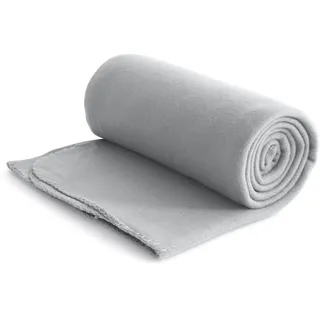 Wometo Eco Fleecedecke 130 x 160 cm Grau/Silber