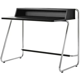 Thonet - S 1200 Sekretär, Esche schwarz gebeizt, Chrom