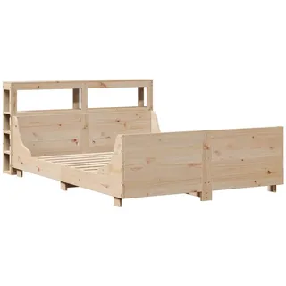 vidaXL Massivholzbett ohne Matratze 120x200 cm Kiefernholz