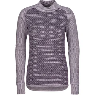 Devold Kvitegga Merino 230 Cross Neck Damen Funktionsshirt-Lila-M