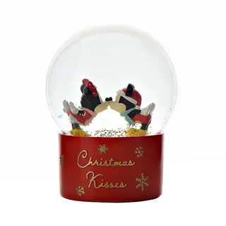 Disney Widdop Schneekugel Mickey und Minnie Christmas Kisses