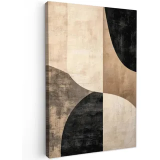 LEINWANDBILD Abstrakt - Flugzeuge - Schwarz - Rund Wanddeko 40x60 cm