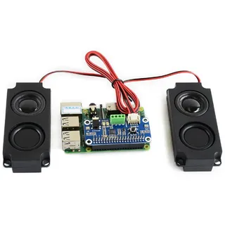 WM8960 Hi-Fi Sound Card HAT Compatible with Raspberry Pi 5/Pi 4B/3B+/Pi3B/Pi Zero 2W/ Zero W/Zero WH, Support Stereo Encode/Decode, Play/Record, Directly Drives Speakers to Play Music