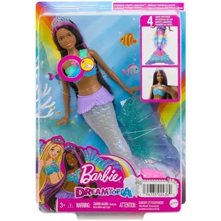 Mattel HDJ37 - Barbie - Dreamtopia - Brooklyn Zauerlicht Meerjungfrau, 30 cm