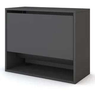 Assmann Sekretär,, Schwarz, Holz, 80x65.6x36 cm, Arbeitszimmer, Schreibtische, Sekretäre