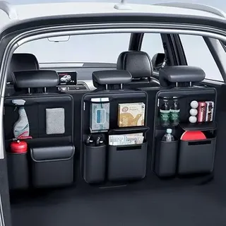 R-timer Kofferraum Organizer für Skoda Karoq 2017-2025, Auto Kofferraumtasche Rücksitz Organizer für Aufbewahren und Organisieren von Dingen Zubehör,3pcs
