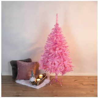 HI Dekobaum Weihnachtsbaum 120cm hoch, rosa mit Metallständer und Ästen Kunststoff (1 St)