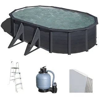 Gre Kea Oval 500x300x120cm - Aufstellpool aus Stahl
