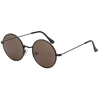 BEZLIT Herren Sonnenbrille Runde Form Braun-Schwarz | Gr.: onesize