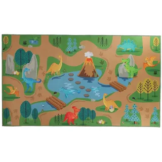 Esschert Design Kinder Spielteppich Dinosaurierwelt Outdoor 140 X 80 Cm