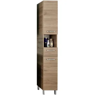 Pelipal Offenbach Hochschrank 195,5 x 30 x 33 cm Braun Holz