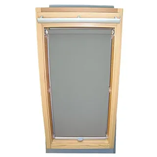 Hochwertiges Abdunkelungsrollo Rollo für Velux DKL Y/RHL Y-EP VL Y,VU Y,VKU Y47 grau // Verdunkelungsrollo/Verdunkelungs-Rollo/Fensterrollo
