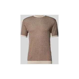 T-Shirt mit Sturkturmuster, Beige, $listsize[$i].replace('"','"')