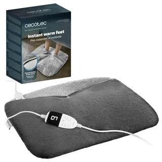 Cecotec Fußwärmer HeatConfort FootWarmer Deluxe, 55x45cm | Abmessungen 55 X 45 cm, 2 Separate Fußbereiche, 6 Temperaturstufen, 4 Timer-Stufen, Automatische Abschaltung, 55x45 cm