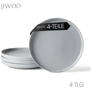 JIWOO Teller Ø27,7 cm grau 4er Set