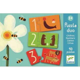 Djeco Puzzle Duo Zahlen (10 Teile)