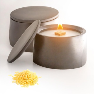 BETOLZ® CLARUS Design Kerzenfresser für Kerzenreste verwerten/Dauerkerze/Schmelzlicht Outdoor für Wachsreste mit Dauerdocht - 2XL