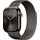 GPS + Cellular 42 mm Titangehäuse schiefer Milanaise Armband schiefer