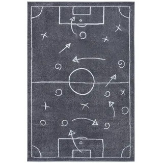HANSE HOME Adventures Gameplan Kinderteppich 120 x 170 cm Grau