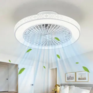 LOKUNM 48 cm Deckenventilator mit Licht und Fernbedienung