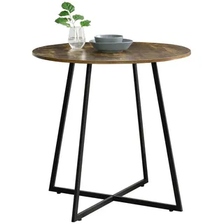 [en.casa] Vaggeryd Ø 80 cm dunkelbraun
