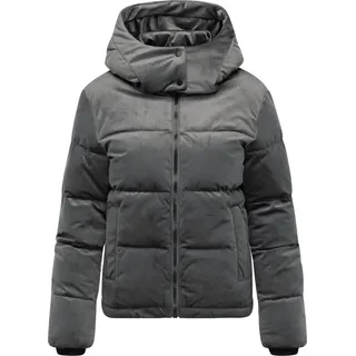 Steppjacke RAGWEAR "Roobie Velvet YOUMODO", Damen, Gr. M (38), beige (stone), Obermaterial: 100% Polyester. Wattierung: 100% Polyester. Ärmelfutter: 100% Polyester, gerade hüftlang, Ärmel ohne Ärmelschlitz Rippstrickbündchen, Jacken Steppjacke, Gesteppte Teddyjacke in Samtoptik mit Kapuze