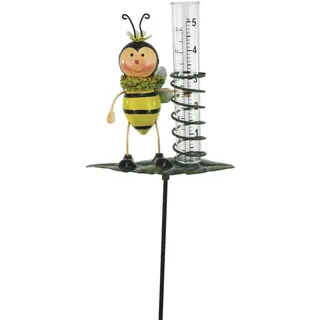 itsisa Regenmesser Gartenstecker Biene H:84 cm aus Metall - Deko Niederschlagsmesser Insekten Garten, Gartenteich, Gartendeko, Metalldeko