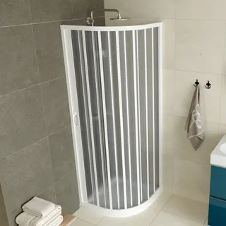 Idralite Lotus Viertelkreis-Duschkabine mit Falttür 90 x 185 cm 90X90 CM