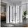i-flair Matilde 100 100 Duschkabine Schwarz Sicherheitsglas DK11