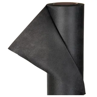 HaGa® Dekovlies Dekostoff Tischdecke Tischdeko in 1,6m Br. schwarz (Meterware)
