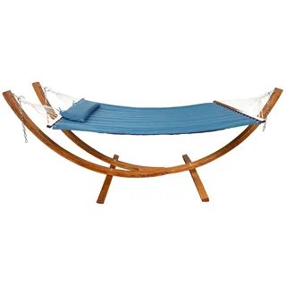 Axi Hängematte Hawaii Set mit Holzgestell Blau