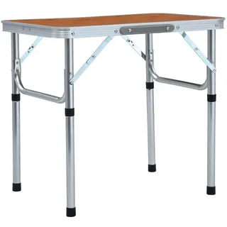 vidaXL Campingtisch Klappbar Grau
